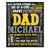 La couverture personnalisée du meilleur nom de papa - Cadeaux pour papa